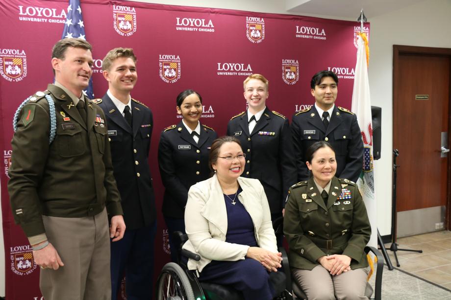 Duckworth Honors Veterans Day at Loyola University Chicago